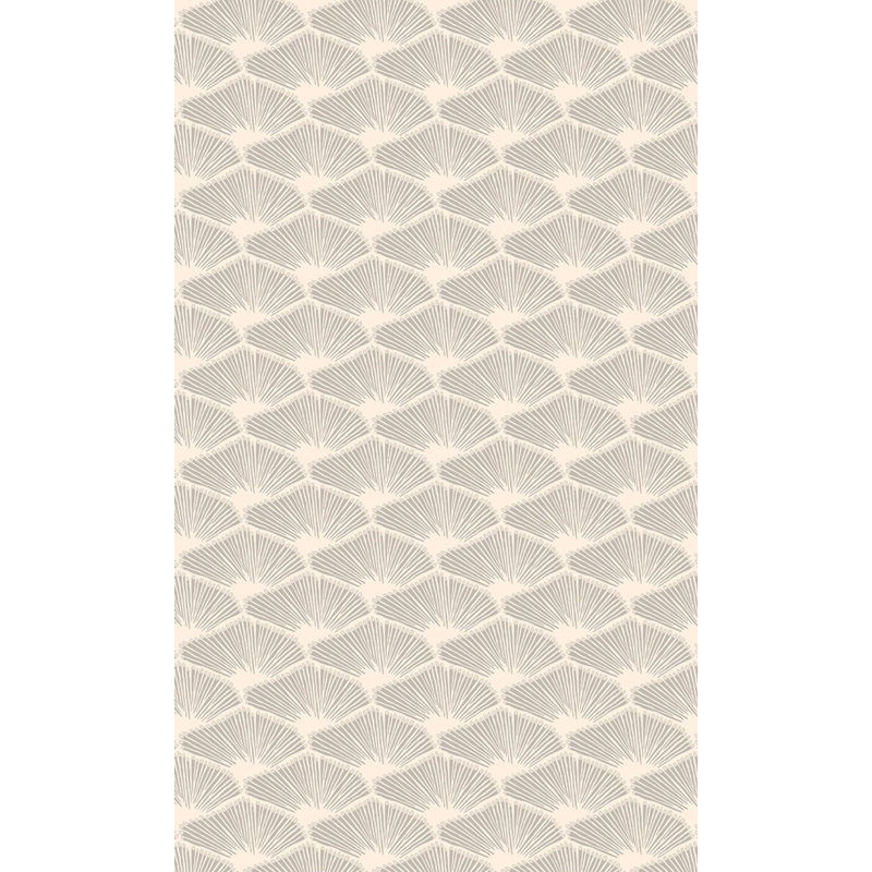 Papier peint géométrique Ehrin, Crème