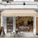 Yaheetech 294cm W x 241cm D Polyester Beige Cover Retractable Patio Awning