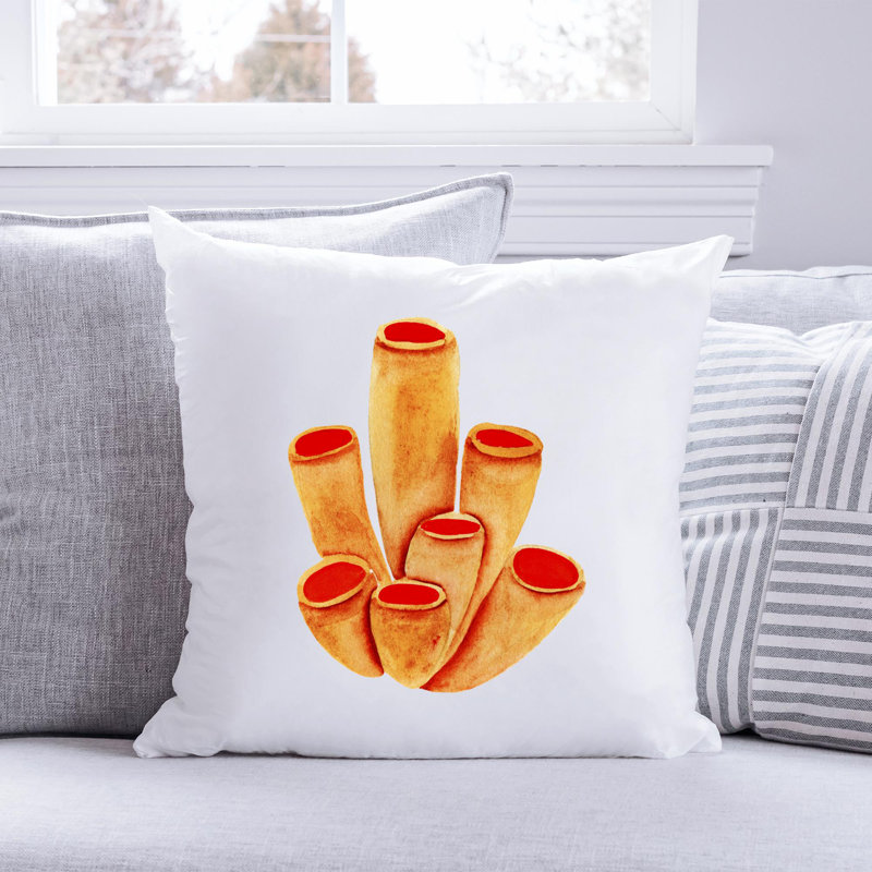 Nautical Sea Life_134 - Throw Pillow Insert Included, H 20 po x l 20 po