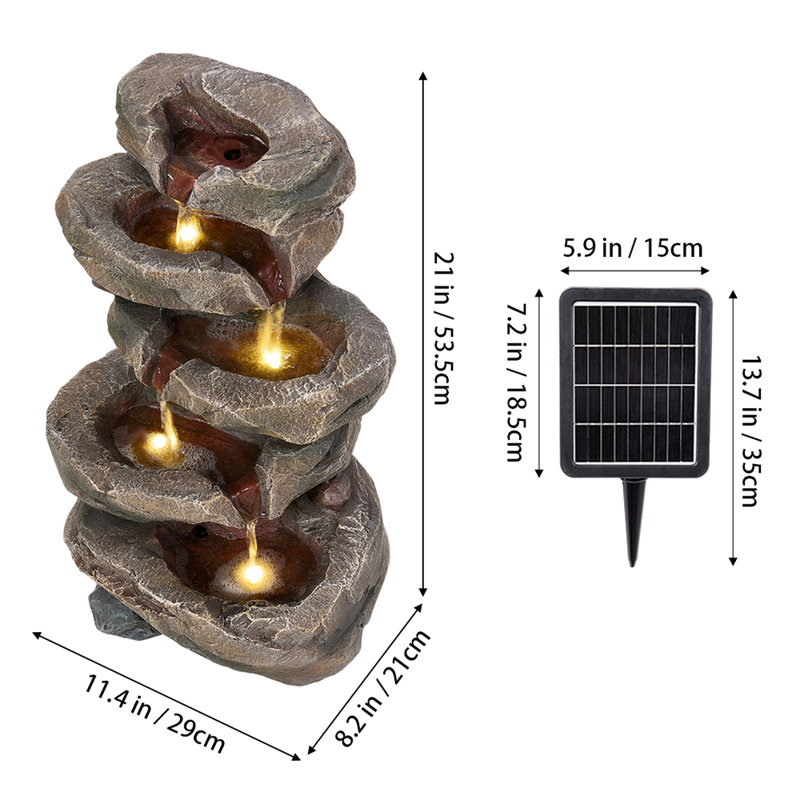 Floor Fountain with Lights