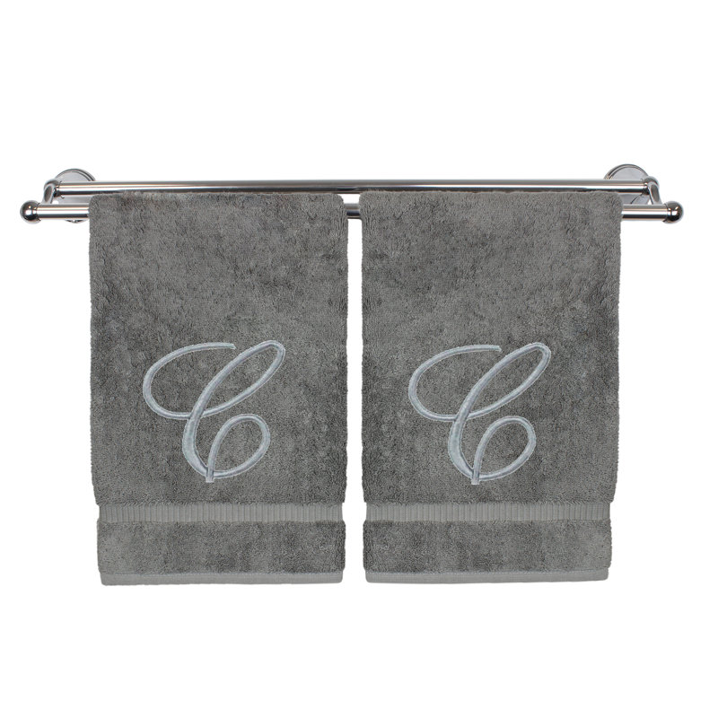 Super Plush Hand Towel, C, Gray/Silver