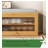 Transparent Flap Door Bamboo Shoe Storage Bench-926083932