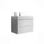 Meuble-lavabo de salle de bain avec lavabo, grand meuble-lavabo flottant mural pour salle de bain moderne, lavabo une pièce sans drain ni robinet, pré-assemblé-115688381-115688378