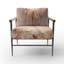 Fauteuil rembourré beige, or et minimalisme Ballerina II-1143664396