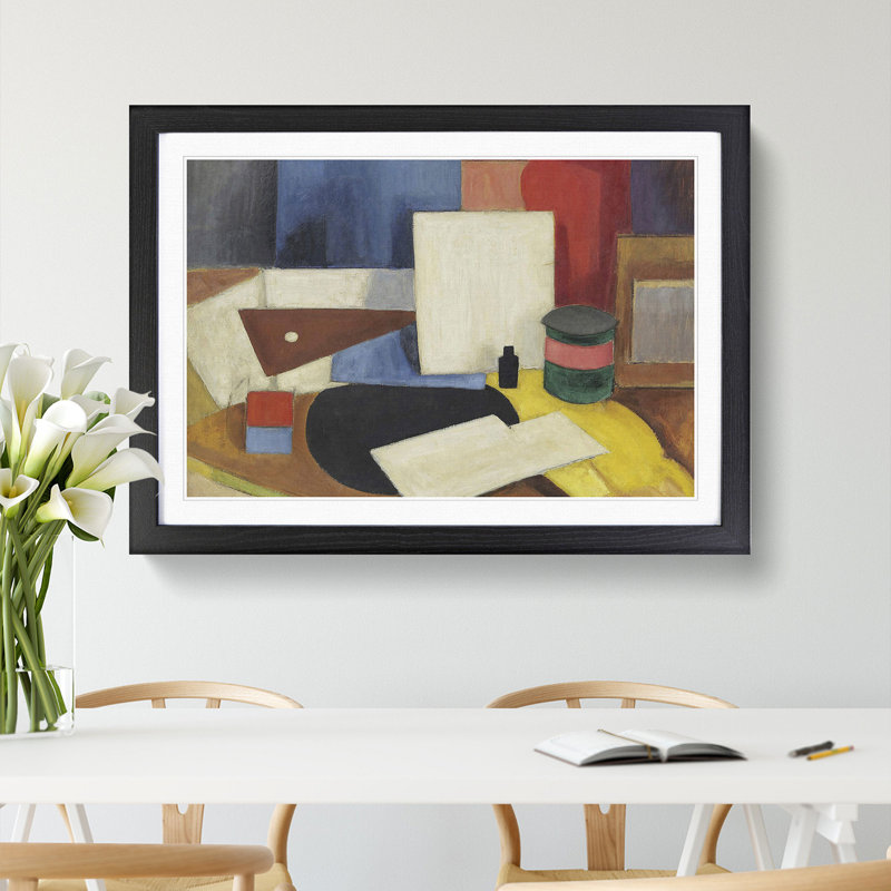 Still Life Vol.1 by Roger De La Fresnaye - Picture Frame Painting, Black, 27cm H x 36cm W x 2cm D