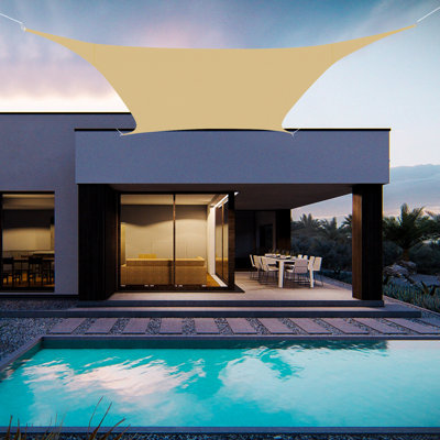 Pare-soleil d'extérieur pliable rectangulaire pour patio