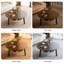 Table basse ronde de 90 cm avec tablettes de rangement à 2 niveaux