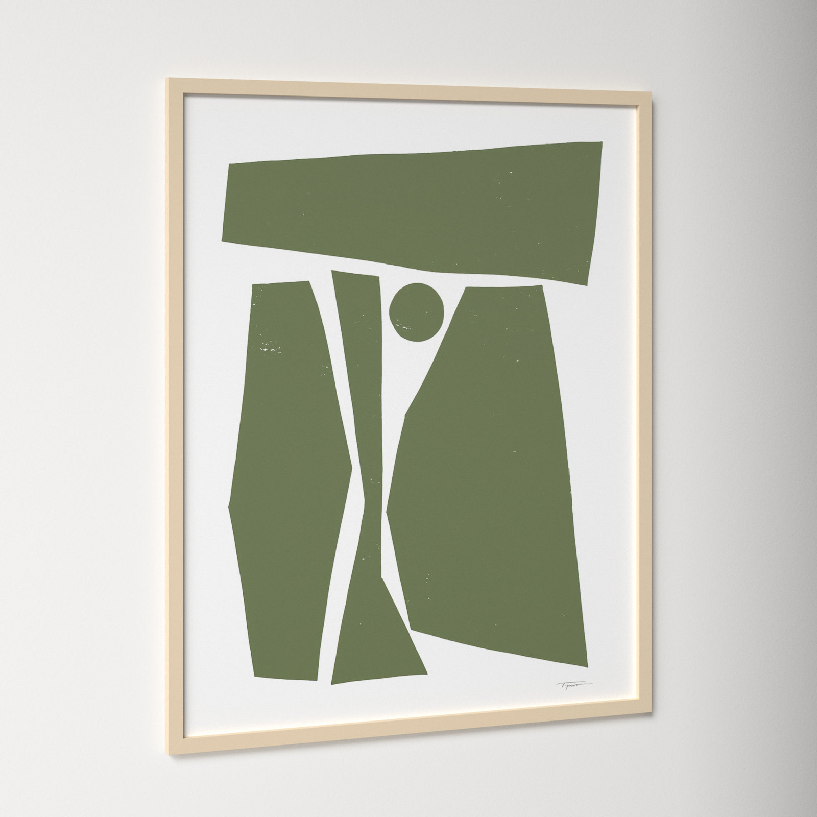 Composed Forms by Statement Goods, 33.25" H x 26.25" W x 0.88" D, Brown
