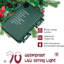 Arbre de Noël rouge givré illuminé