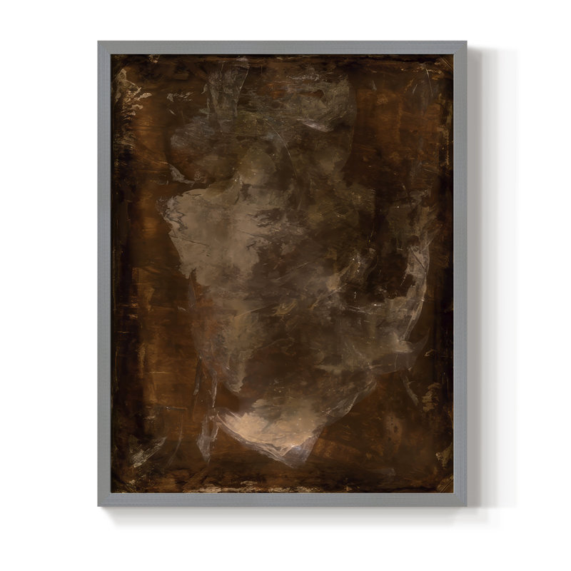 Rusty Steel I, reproduction encadrée - bois massif, Gris, H 30 po x l 24 po