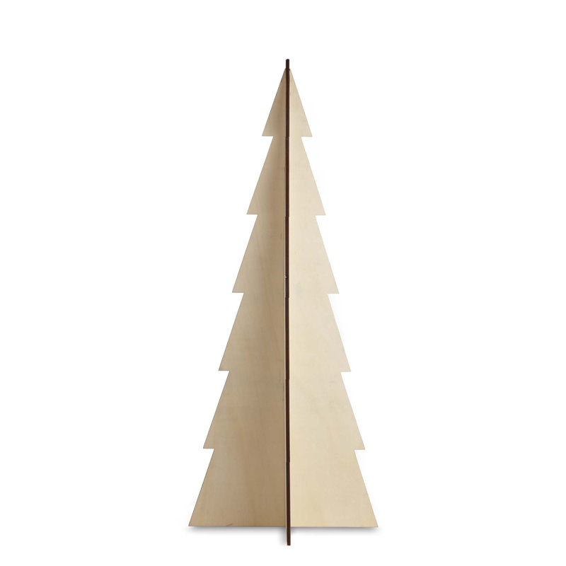 Tannenbaum Tabletop Tree, 6" H x 2.1" W x 2.1" D, Natural