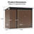 Decksplore 8 ft. W x 4 ft. D Outdoor Storage Shed with Lockable Metal Garden Tool Shed