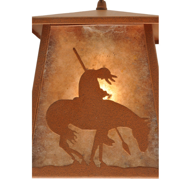 Rustic Lodge 1 - Light Pendant, Rust
