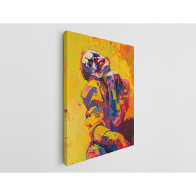 Reproduction de peinture à l'huile de clown sur toile, décoration murale moderne pour la maison et le bureau