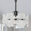 1 - Light Dimmable Single Pendant With 6 Glass Petal Shade-202147813