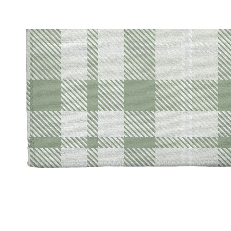 Tapis d'extérieur antidérapant Gen Plaid, Tapis de couloir 2 pi 6 po x 8 pi