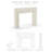 Portland Cast Stone Fireplace Surround with Bullnose Hearth-104123164-104123165