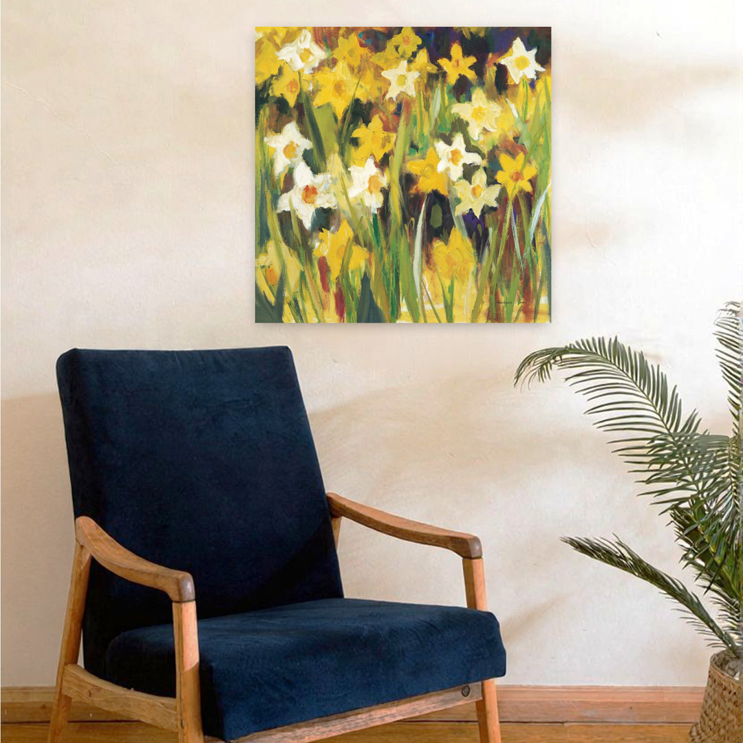 Contemporary Art Daffodil Flower Art
