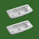 9'' Gloss Porcelain Wall Mounted Bathroom Sink with Overflow and Single Faucet Hole (Set of 2)