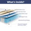 Matelas hybride bleu moyen 14 po dans une boîte - Support respirant et isolement du mouvement-890341605-895004398