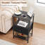 38.9cm W Metal Bedside Table