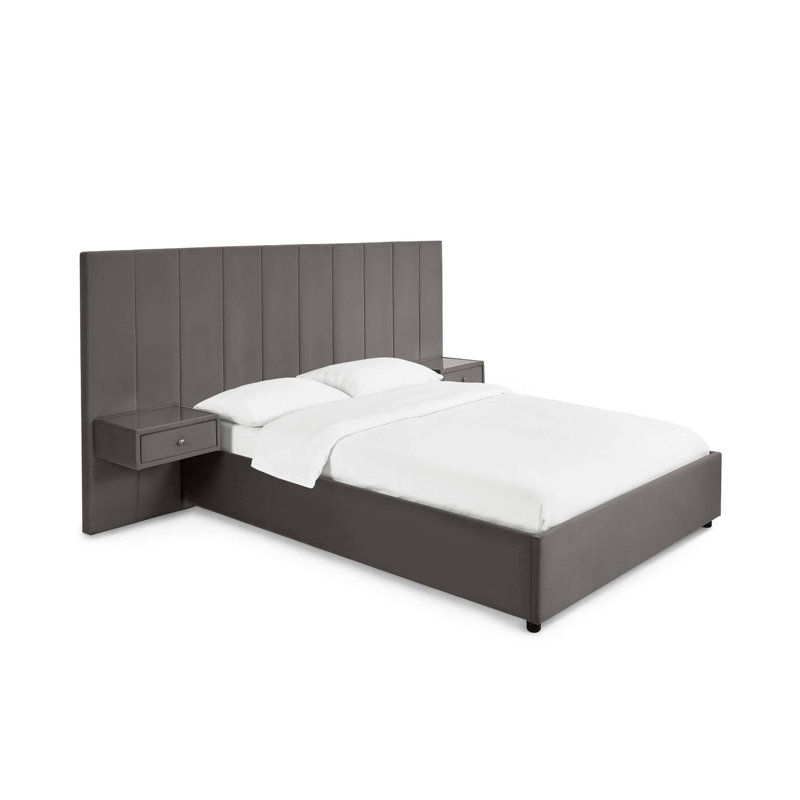 Upholstered Fabric Bed, Super King