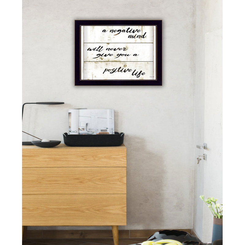 Black Framed Motivational Religious Quote Print Wall Art