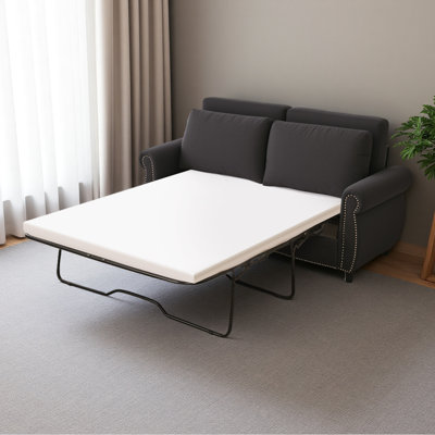 Sleeper Sofa Bed, Pull Out Couch With Mattress, 2 Seater Upholstery Sectional Couches, Modern Linen Convertible Sofa