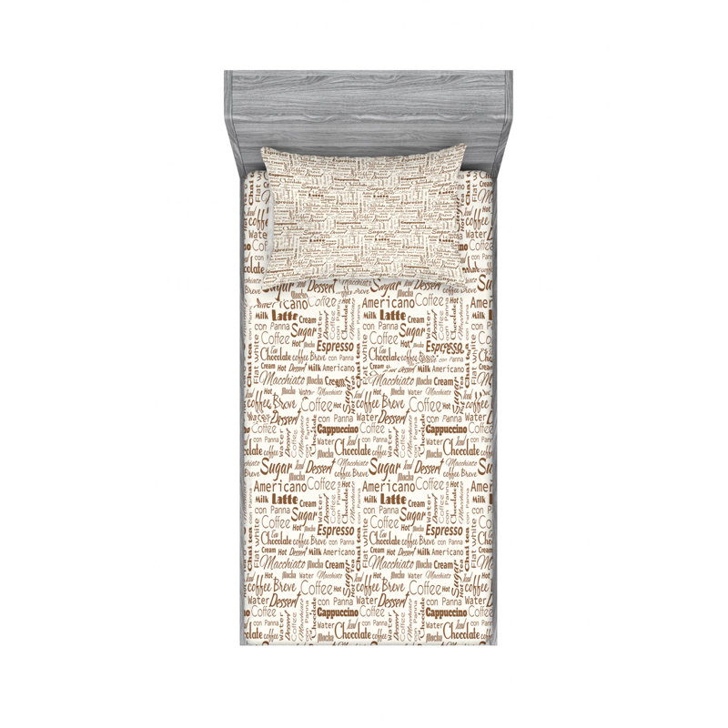 Microfiber Sheet Set, Twin Sheet Set with Fitted Sheet