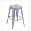 Tabouret à hauteur de comptoir 24 po, ensemble de 2 tabourets de bar en métal sans dossier, empilable, amovible et facile à assembler, peu encombrant pour îlot de cuisine / bar / café / salle à manger (argent)-83002776-83002777-83002783