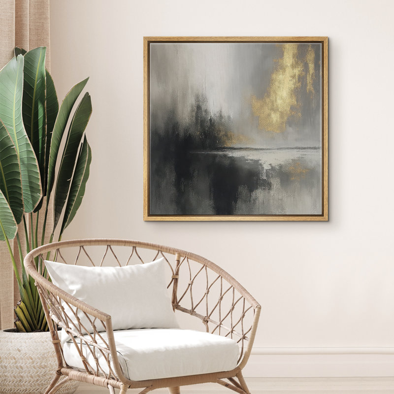 Reproduction d'art encadrée sur toile pour décor moderne neutre, Naturel, H 16 po x l 16 po