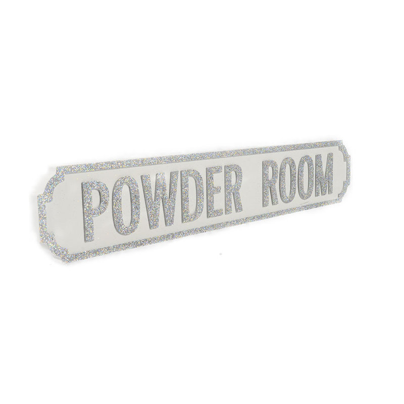 Street Sign, Glitter Silver