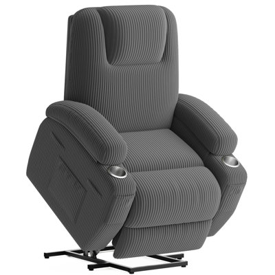 Ergonomic Recliner Massage Chair – Adjustable Reclining Sofa with 8 Massage Points, Widened Armrests, and Thickened Backrest for Ultimate Comfort,with by Winston Porter