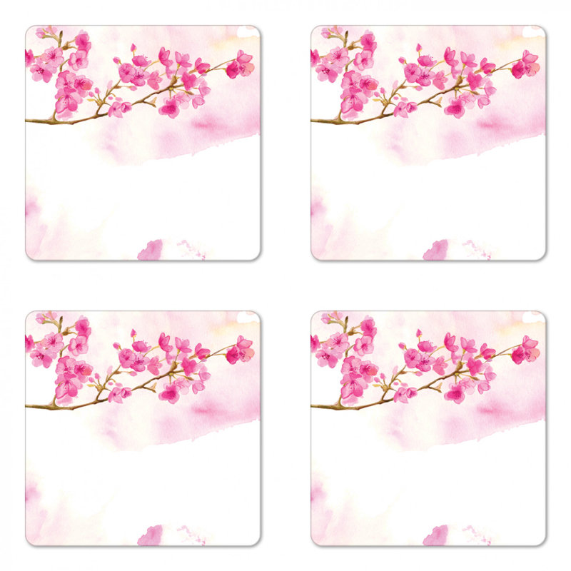 Sous-verre en fleur de cerise