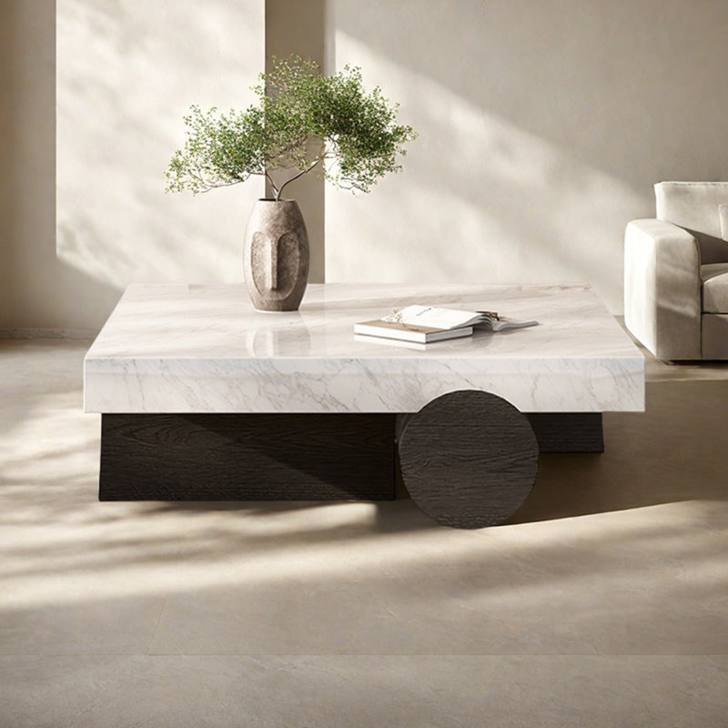 Table basse minimaliste en pierre naturelle
