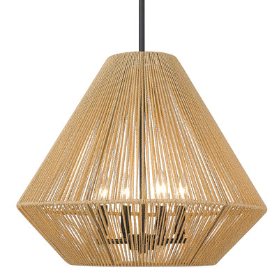 Luminaire suspendu géométrique à 4 lumières Simon