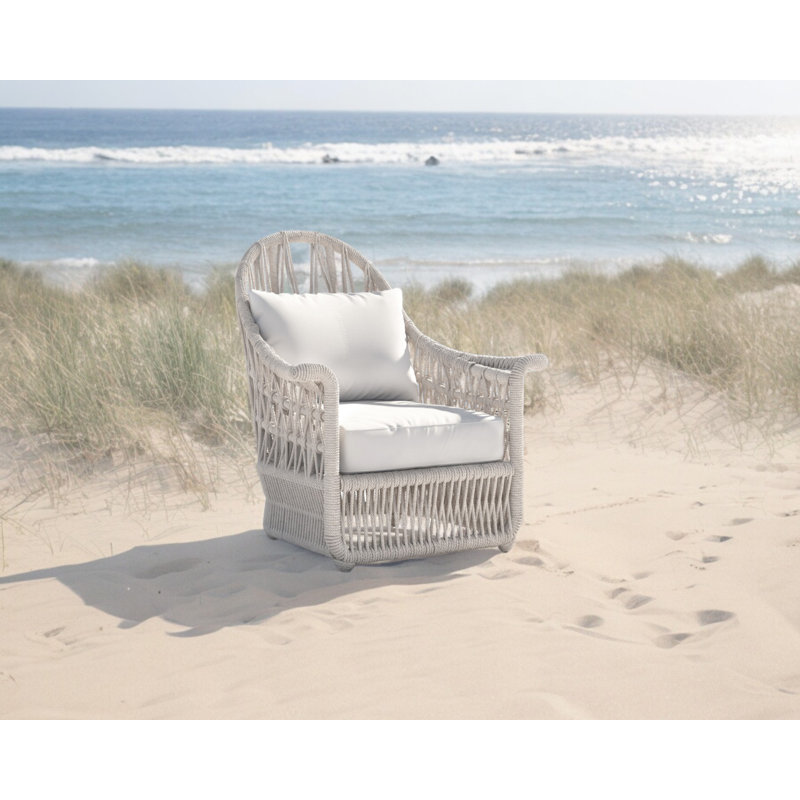 Dana Outdoor Lounge Chair, Spectrum Carbon Sunbrella® Plainweave