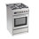 Cuisinière à gaz 24 pouces avec minuterie PerfectCook en acier inoxydable