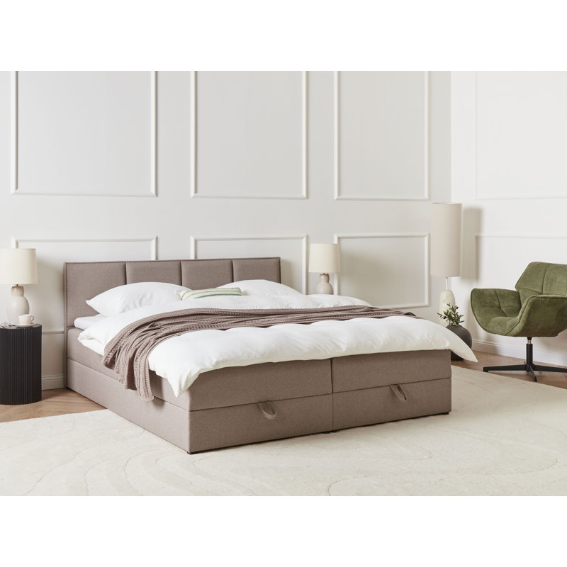 Upholstered Divan Bed, Super King (6'), Taupe