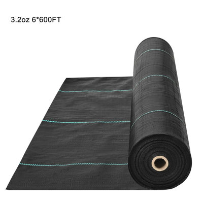 Weed Barrier Fabric, 2.4oz/3.2oz Heavy Duty Woven Landscape Fabric, Easy Setup Ground Cover Weed Control Mat for Greenhouse, Yard, Flower Bed, Garden