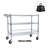 Heavy Duty Rolling Utility Cart,3 Tier Rolling Carts With Wheels,With Handle Bar & Shelf Liners,36"X18"X32"Storage Cart For Kitchen,Restaurant,Plant Display