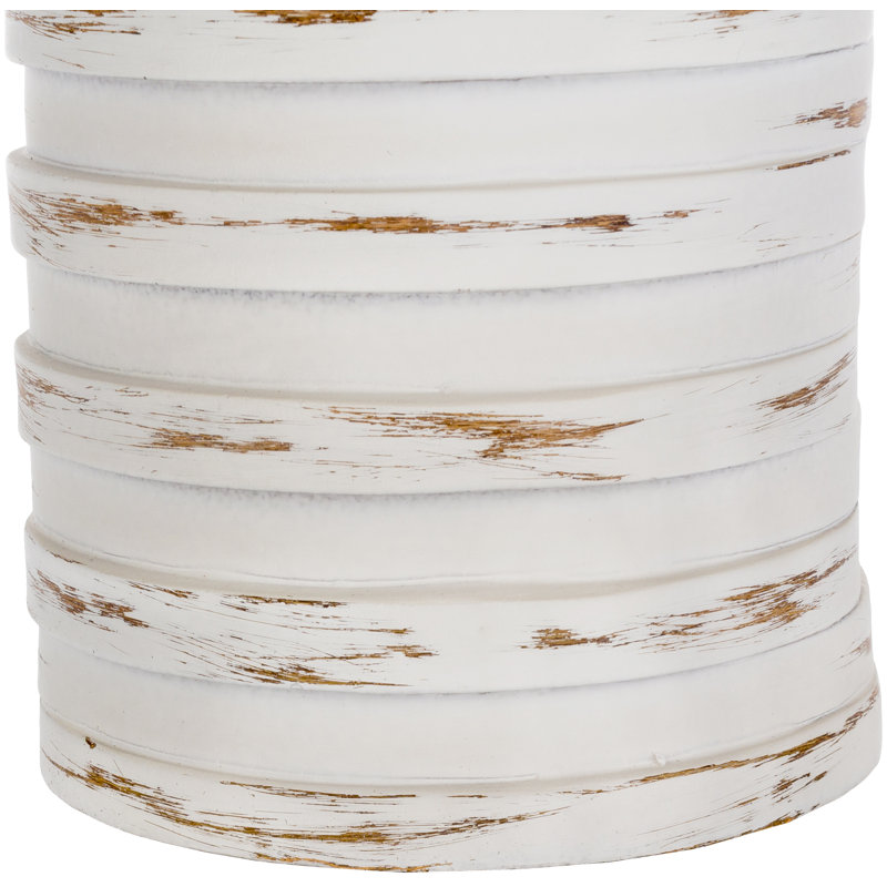Sulak 28" H Table Lamp with Drum Shade, White Wash