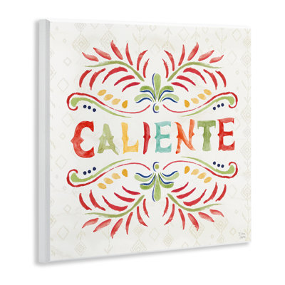 Caliente avec motif mural, art espagnol par Dina June