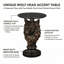 Table d'appoint avec plateau en faux marbre Regal