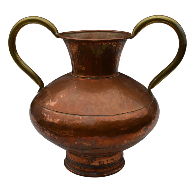 Handcrafted Copper and Brass Table Vase