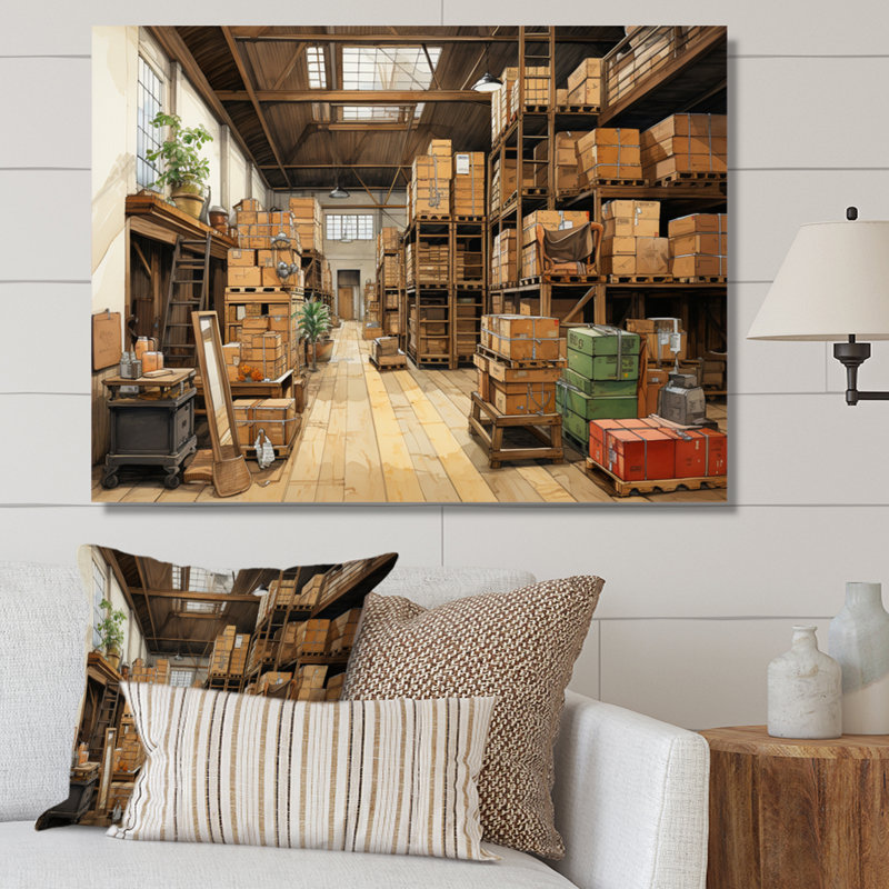 «Warehouse Hidden Treasures VI», reproduction sur toile, H 30 po x l 40 po x P 1,5 po, Toile tendue