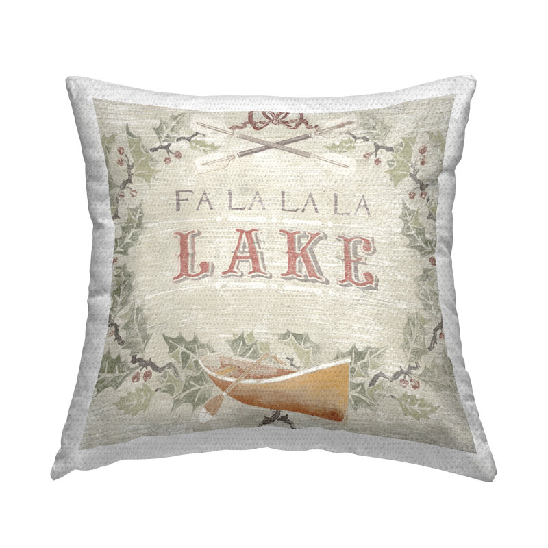 Coussin d'extérieur Fa La La Lake Holiday