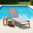 Outdoor Rust-Resistant Metal Chaise Lounge-449641895