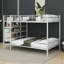 Lit superposé simple au-dessus de double avec tablettes à 5 niveaux Faer, cadre de lit superposé en métal Faer-571795222