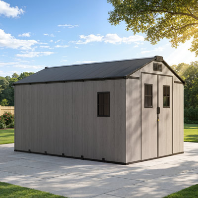 8Ft.x12Ft. Outdoor Storage Shed With Windows and Ventilated Air Flow System